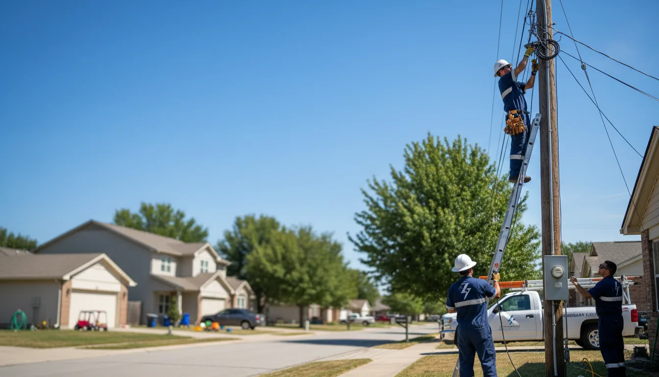 Residential electrician providing installation services in Lincoln, DE